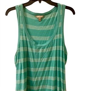 Banana Republic Green Sleeveless Tank Top Relaxed Fit